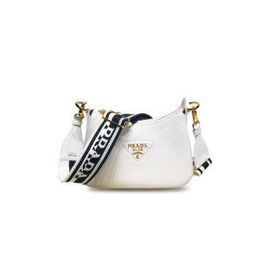 PRADA SHOULDER BAG IN LEATHER 1BH193  (24*18*6cm)